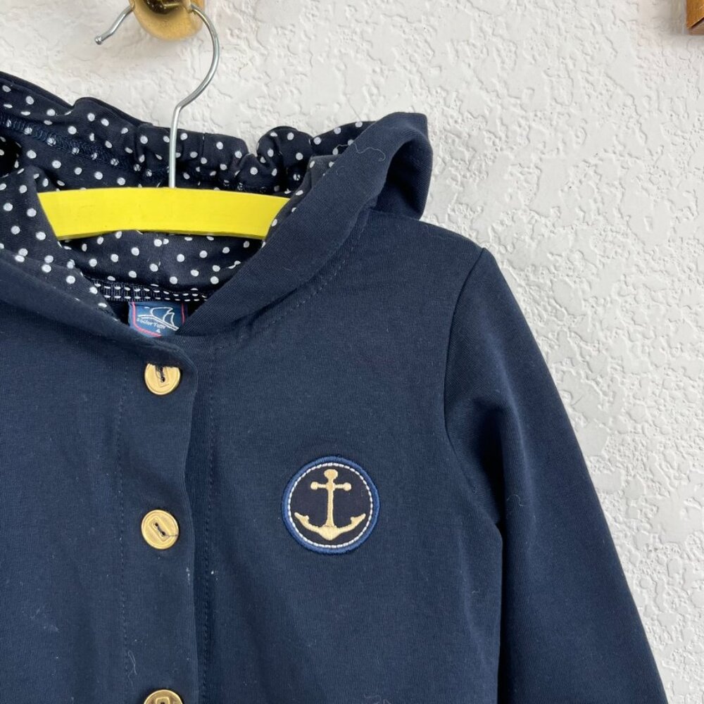 Sailor Tom Polka Dot Blazer Cape Hooded Top Long Sleeve - Picture 4 of 8